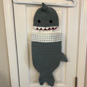 San Diego Hat Company Gray and Cream Shark Hat